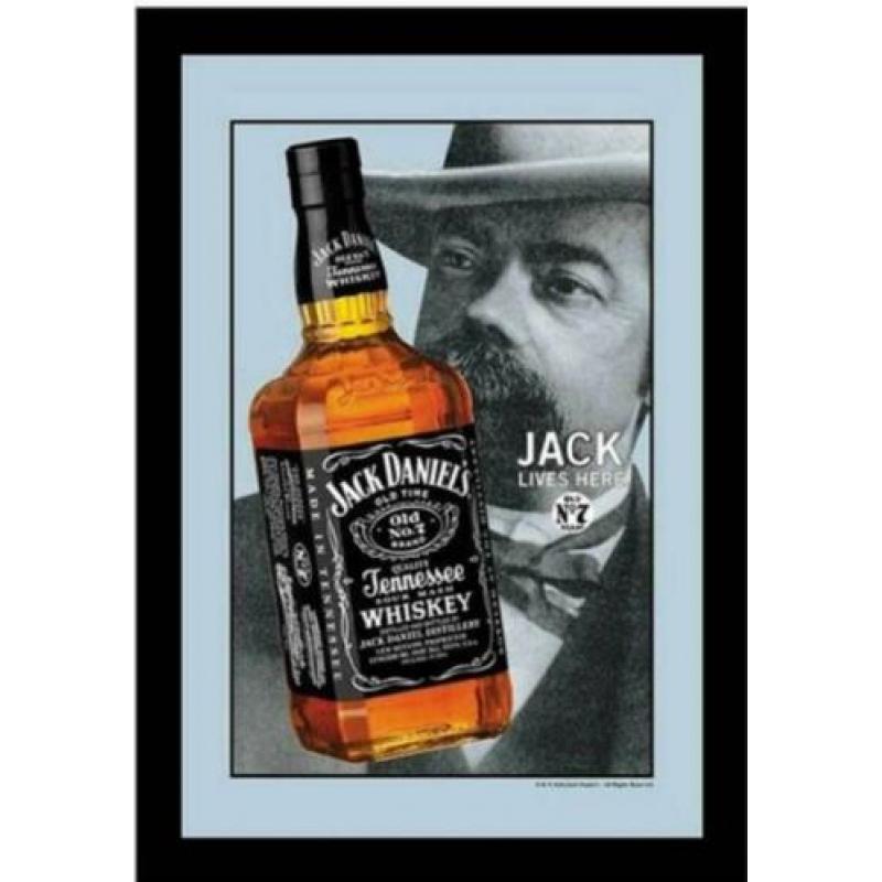 Jack Daniel's . Spiegels 22 x 32 cm.
