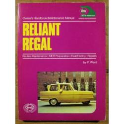 Reliant Regal instructieboek, alle modellen vanaf 1962.