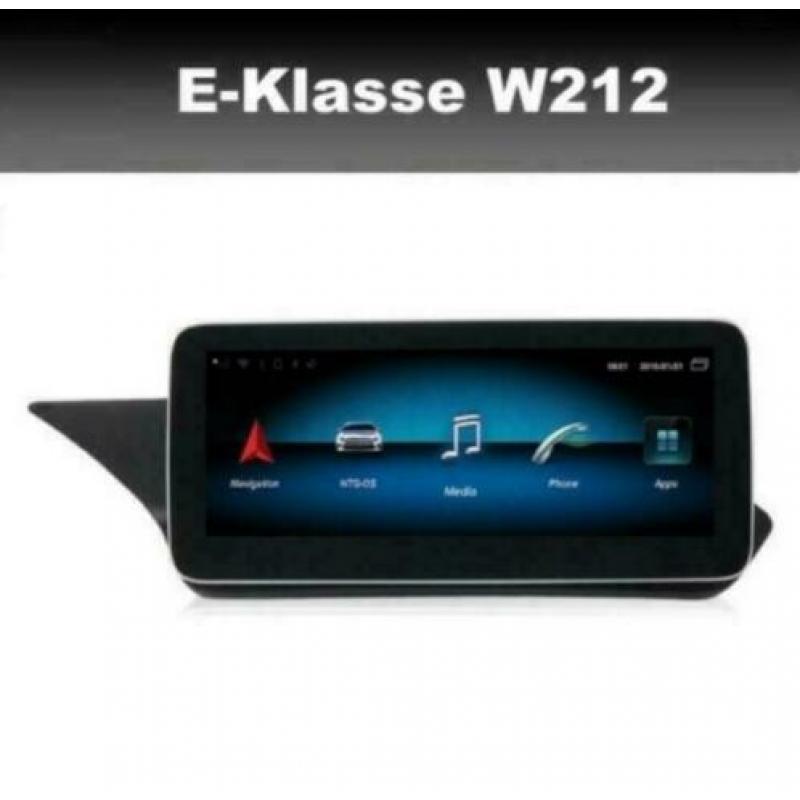 Mercedes E-Klasse W212 android 9 navigatie carkit dab 10,25'