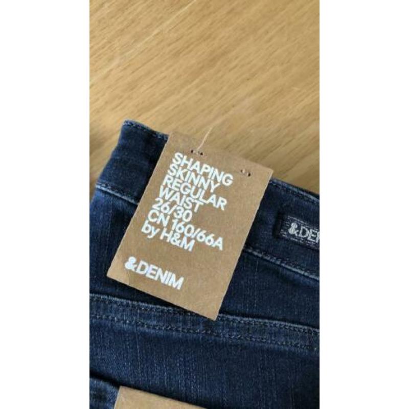 Nieuw + kaartje H&M jeans spijkerbroek shaping skinny 26/30