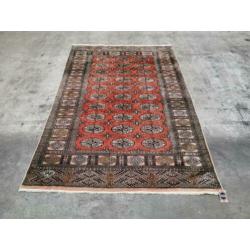 Handgeknoopt oosters tapijt Yamut roze oranje wol 152x227cm