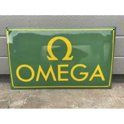 Omega emaille reclamebord 60x35cm