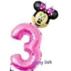 Minnie Mouse 3e verjaardag- 16delige set nr M295