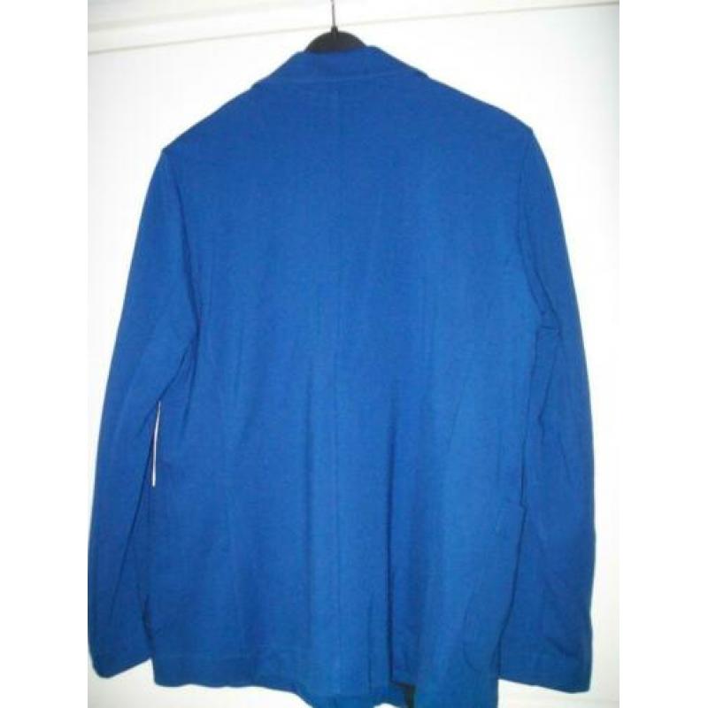 Benetton blauw tricot colbert mt.XL