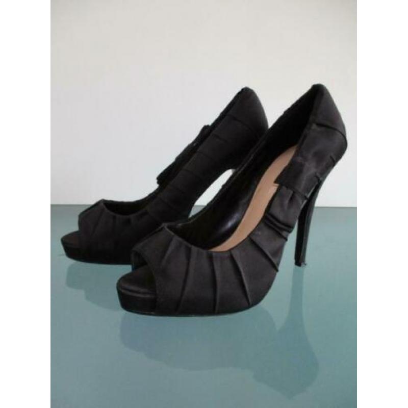 GRATIS VERZENDEN | luxe high heels zwarte peeptoes pumps 40