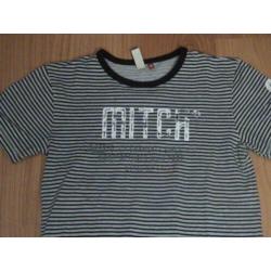 MITCH / MTC / Shoeby leuk grijs / zwart gestreept t-shirt
