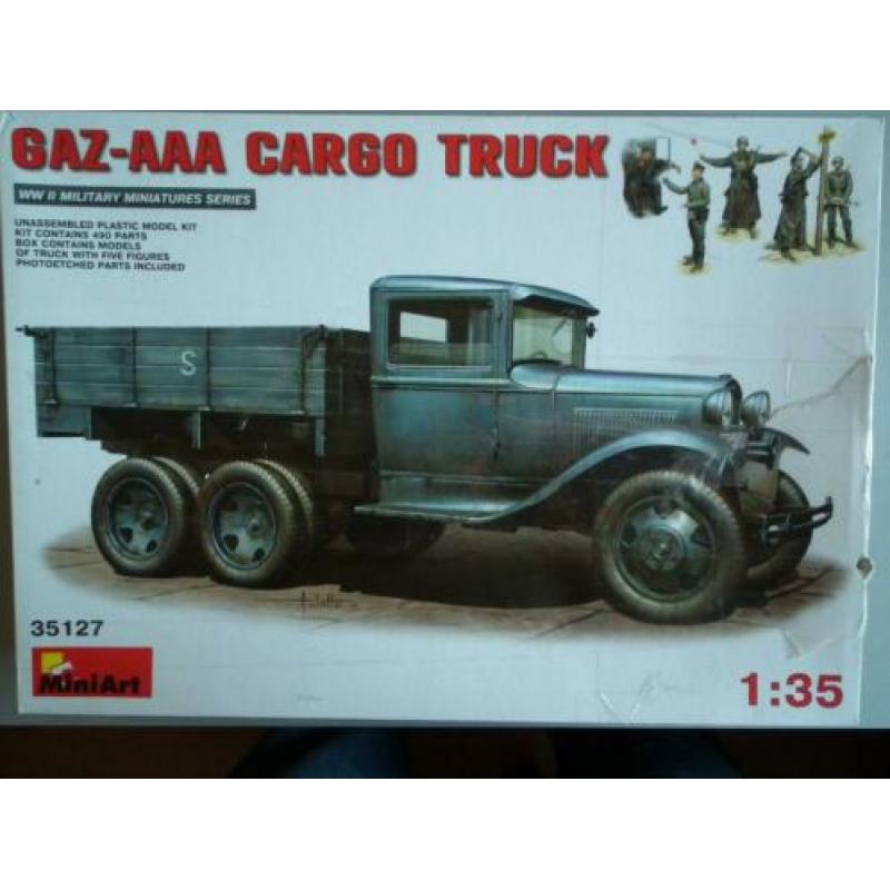 MiniArt 35127, GAZ AAA Cargo truck + 5 manfiguren 1/35