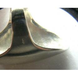 Prachtige grote 925 zilveren CASA ring maat 16,5-17