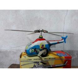 oude vintage blikken helicopter beijing 705 speelgoed opwind