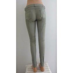 Groenkleurige skinny stretch jeans van Guess