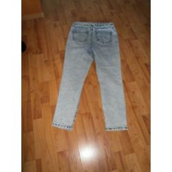 Fijne jeans tregging mt 40 lichtblauw (nieuw)