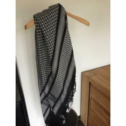 10 Days grote sjaal, zwart met grijs, ZGAN, 100% katoen