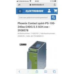 Phoenix Contact quint-PS-100-240ac/24DC/2.5