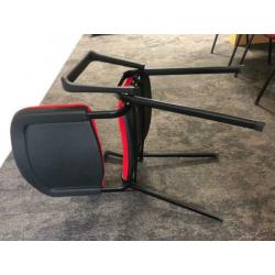 6 bureaustoelen rood / vergader stoel