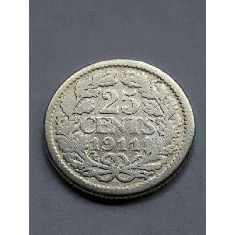 25 Cent 1911 Zilver (2)