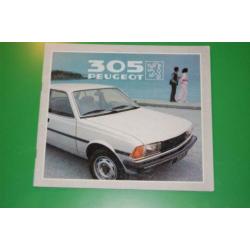 Brochure Peugeot 305 en 305 Break 1982