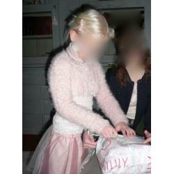 - Monnalisa - bolero vest mt 6 116 roze (Molly Bracken jurk)