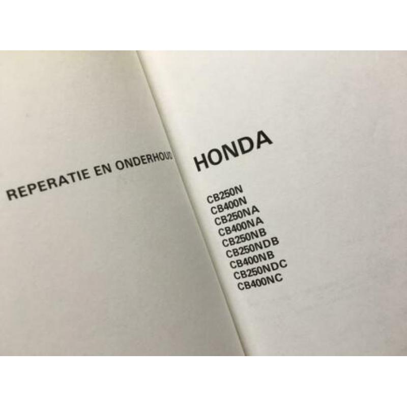 Honda (CB) motorfiets techniek (Werkplaatshandboek) 1989