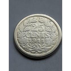 25 Cent 1911 Zilver (2)
