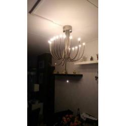 Mooie plafond lamp met led lampen,opgehangen, niet gebruikt