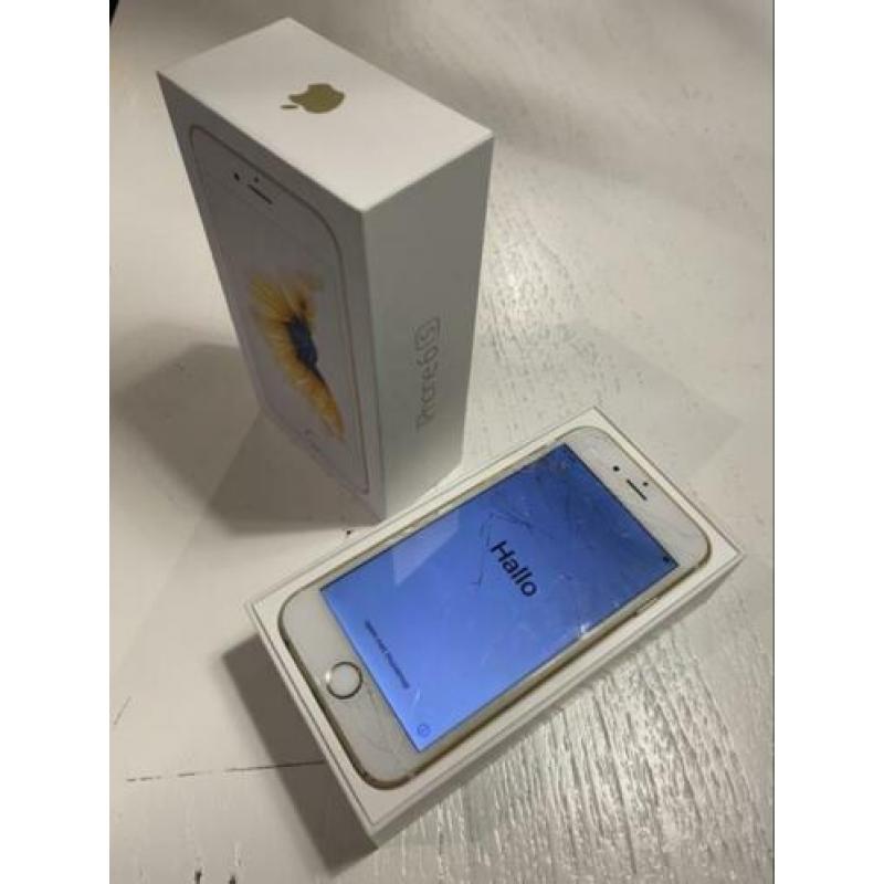 iPhone 6S, Gold, 64GB (glas gebroken)