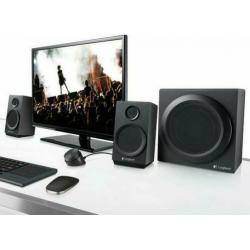 Logolitech multimedia speakers met verstelbare bass