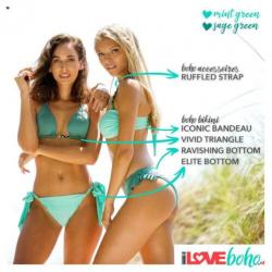 BOHO bikini top iconic bandeau Sage groen van € 49,95