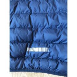 Lichtgewicht donkerblauwe jas mt 134/140