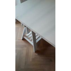Schragen tafel / bureau/ tafelblad ikea