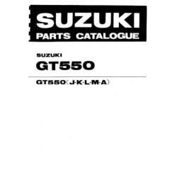 Technisch Handboek SUZUKI - GT550 & Onderdelen Boek