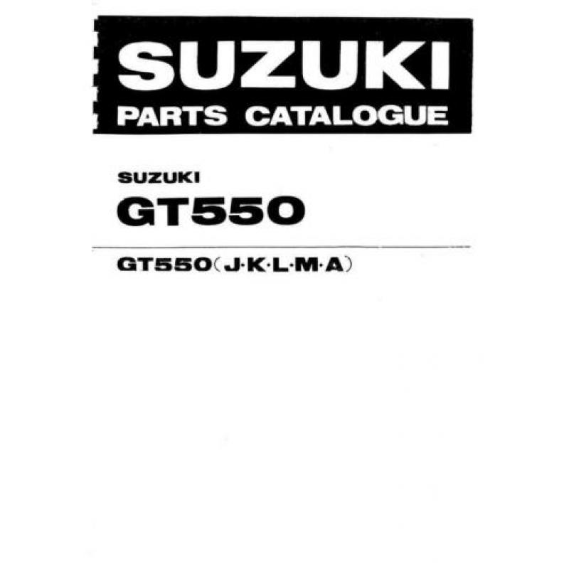 Technisch Handboek SUZUKI - GT550 & Onderdelen Boek