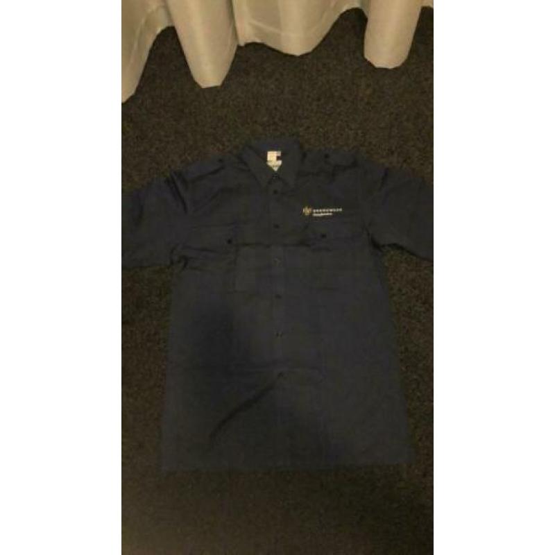 Donker blauwe brandweer blouse