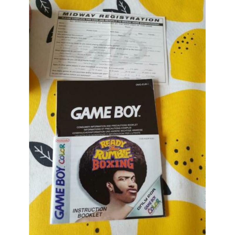 Nintendo Game Boy Color cib Ready 2 Rumble Boxing