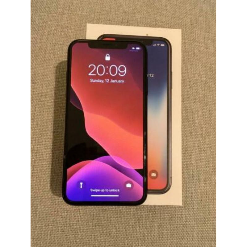 iPhone X space grey incl lader