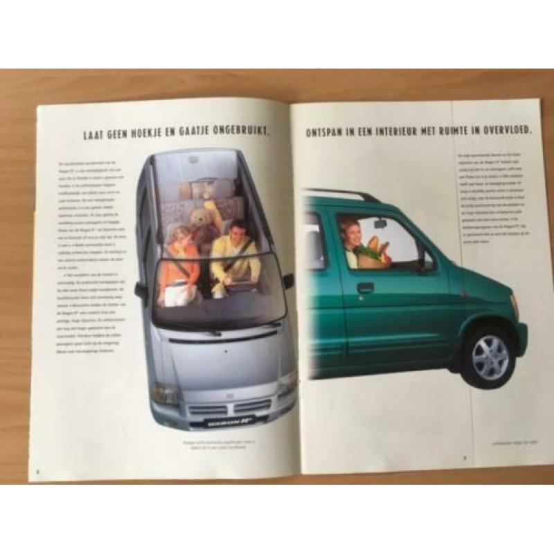 Autofolder/Brochure Suzuki Wagon R + 1999 20 pagina's