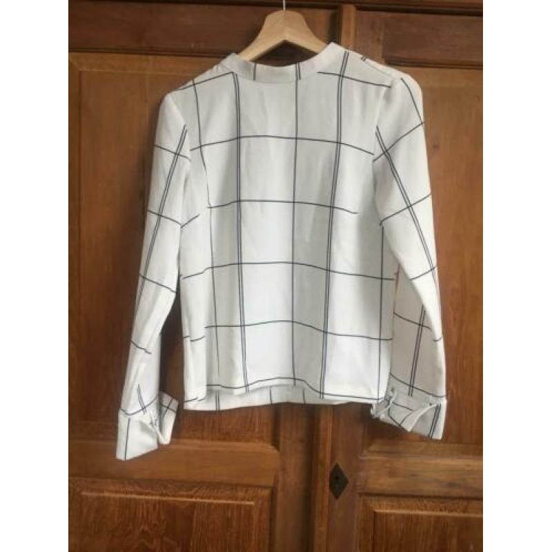 H&M blouse wit xs nieuw zara mango strepen vero moda vila