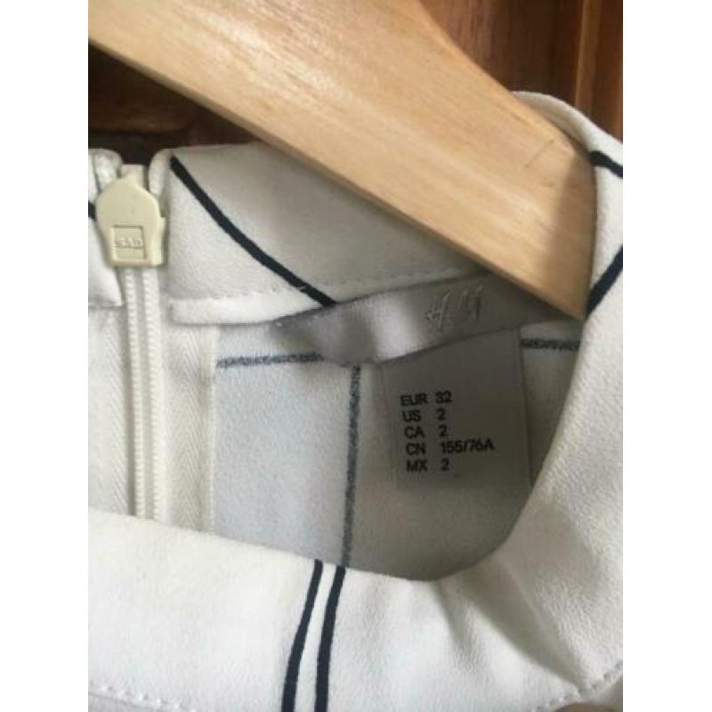 H&M blouse wit xs nieuw zara mango strepen vero moda vila