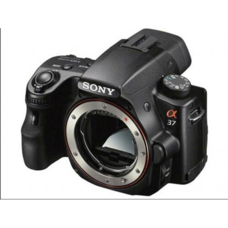 Spiegelreflexcamera Sony met toebehoren