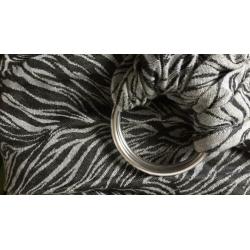 Artipoppe ringsling Natural zebra silver
