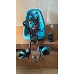 Yepp Mini Fietsstoeltje Voor - Blauw + Yepp Windscherm