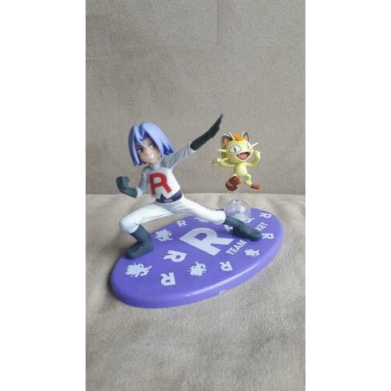 Pokemon James en Meowth beeldje poppetje