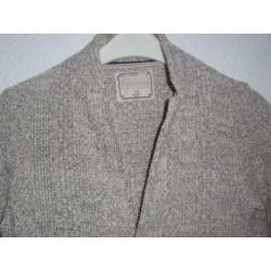 Maat 128 - zara knitwear - bruine vest
