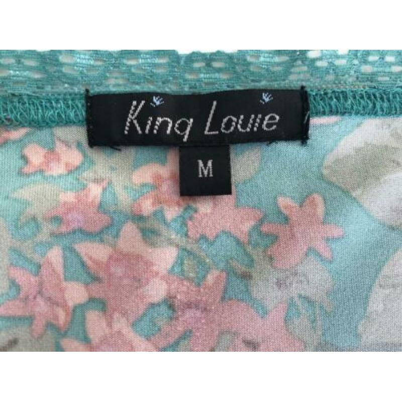 King Louie overslag jurk M 38 40 zeegroen bohemien ibiza
