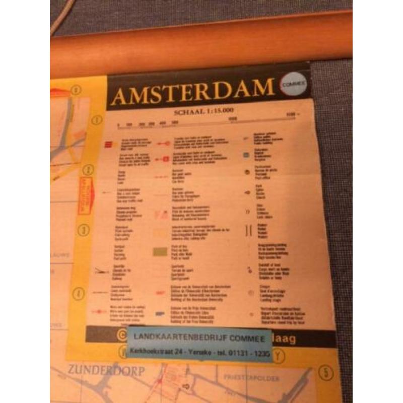 Schoolkaart Amsterdam rond 1970