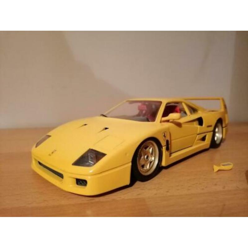 Ferrari F40 geel, speciale velgen 1:18