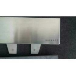 Balance, natuurstenen design wastafel, grijs. Incl.ophang