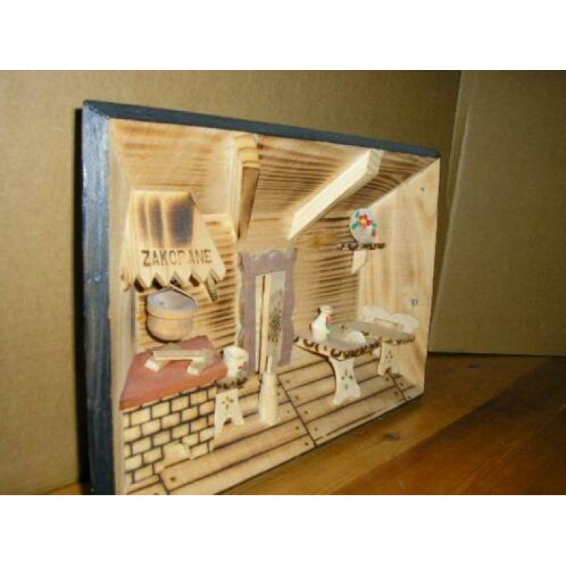 houten 3D diorama