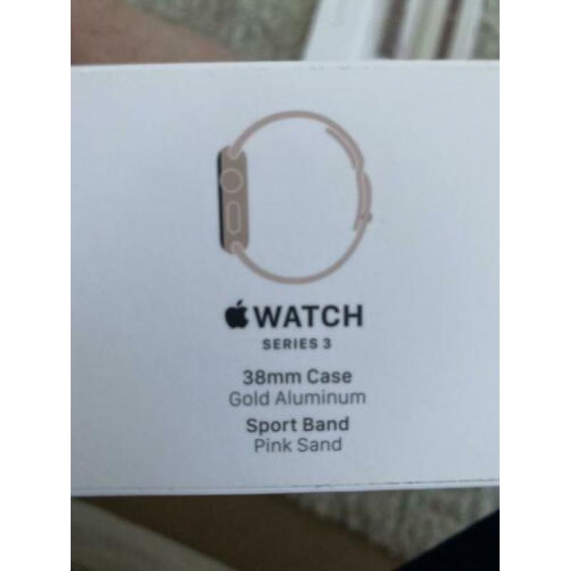 Apple Watch series 3 rosé incl 3 bandjes