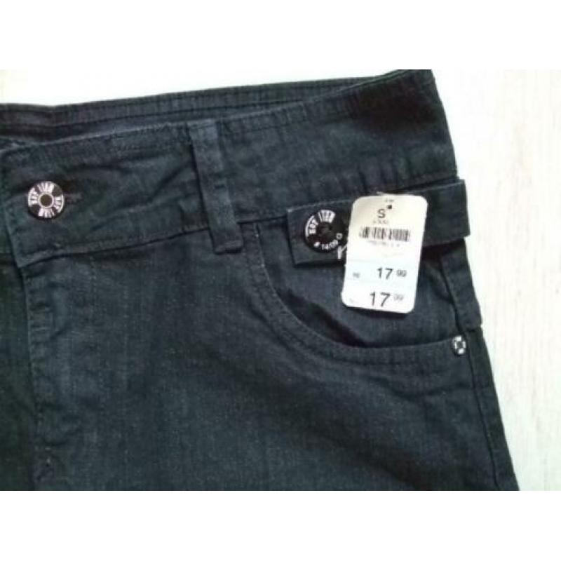 nieuw zwart stretch jeans rokje van Hot Item mt S