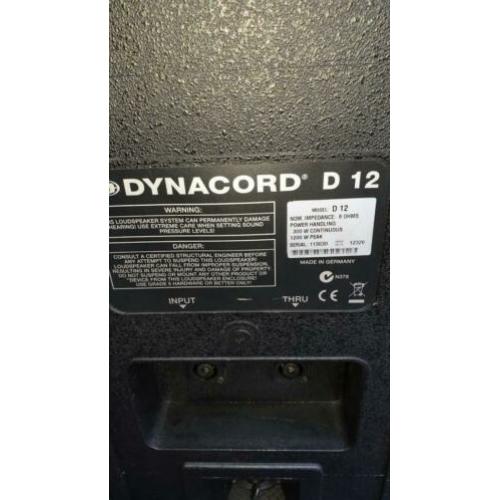 Dynacord d 12 speakers